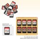 8 Slots Magnetic Transparent Wooden Game Card Case Holder Box for Nintendo Switch for NS OLED NS Cards Storage Case