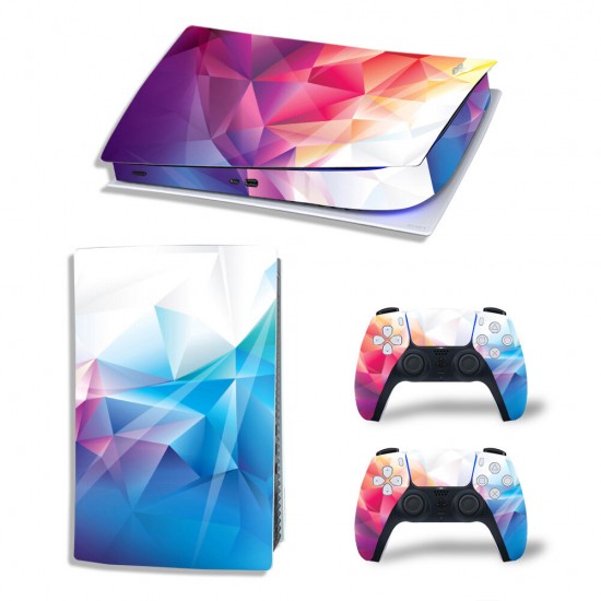 Printed Skin Stickers Anti-scratch Dustproof Decal Cover for PlayStation 5 PS5 Digital Edition Game Console