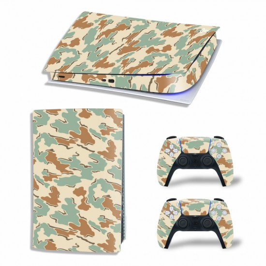 Printed Skin Stickers Anti-scratch Dustproof Decal Cover for PlayStation 5 PS5 Digital Edition Game Console