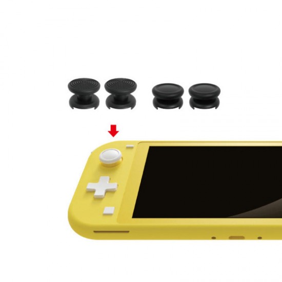 Protective Shell Anti-fall Case Tempered Film Protector Replacement Rocker Cap for Nintendo Switch Lite Game Console