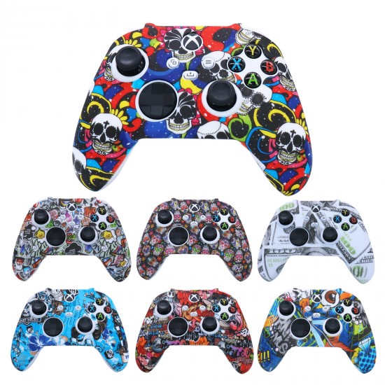 Anti-slip Soft Silicone Protective Case Cover Skins for Microsoft Xbox Series S X Game Controller Gamepad