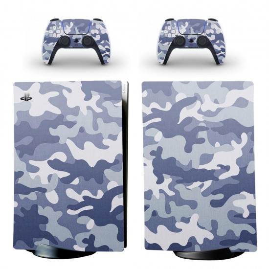 Stickers Skin For Playstation 5 PS5 with Ultra HD Blue-Ray Disc Drive Version Game Console Controller Gamepad Skins