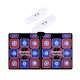 Wired Dancing Mat Pad Computer TV Slimming Blanket with Somatosensory Gamepad a Colored Lights Massage Version