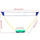 3 in 1 Outdoor Sport Badminton Tennis Volleyball Net Portable Stand Battledore Set