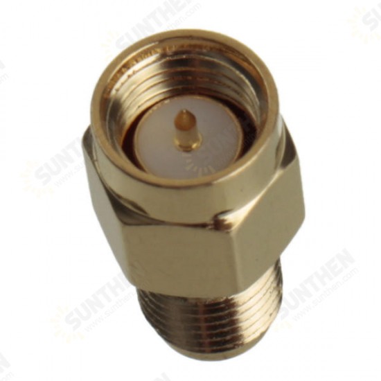 1Pc Adapter SMA Male Plug to SMA Female Jack RF Connector Straight Gold Plating