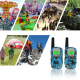 2Pcs T388 Children Camouflage Walkie Talkie 22 Channel 0.5W Radio Transceiver Built-in Flashlight