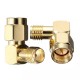 5Pcs SMA Male To SMA Female Jack Right Angle Crimp RF Adapter Connector