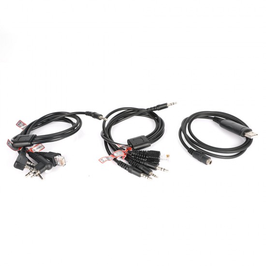 8 in 1 Programming Cable for Motorola PUXING UV-5R for Yaesu for hyt for Kenwood Radio Car Radio