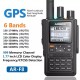 AR-F8 GPS Walkie Talkie High Power 6 Brands 136-520MHz Frequency CTCSS DNS Detection LED Display