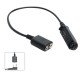 Adapter Cable UV-9R Plus UV-XR Waterproof to 2 Pin Suitable for UV-5R UV-82 UV-S9 Walkie Talkie Headset Speaker Mic