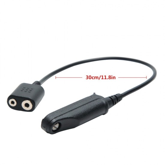 Adapter Cable UV-9R Plus UV-XR Waterproof to 2 Pin Suitable for UV-5R UV-82 UV-S9 Walkie Talkie Headset Speaker Mic