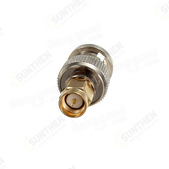 Alloy Steel BNC Male Plug To SMA Male Plug RF Adapter Connector