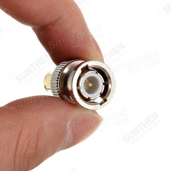 Alloy Steel BNC Male Plug To SMA Male Plug RF Adapter Connector