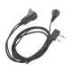 88S-K Cool Walkie Talkie Acoustic Tube Earphone Black