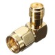 SMA Male To SMA Female Jack Right Angle Crimp RF Adapter Connector