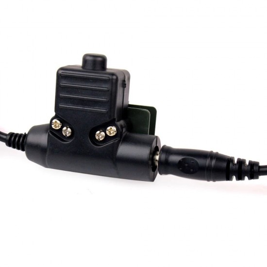 HD01 Tactical Bowman Elite II Radio Headset Earpiece with U94 Style PTT 2 Pin For Kenwood UV-5R UV-82 Walkie-talkie