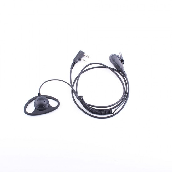 K-011-curve D shape earphone Spring Headphones Applicable To Baofeng, Jianwu