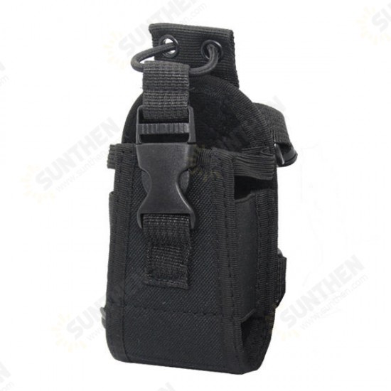 Multifunctional Tactical Walkie Talkie Storage Bag Intercom Radio Case Holder Pouch Bag