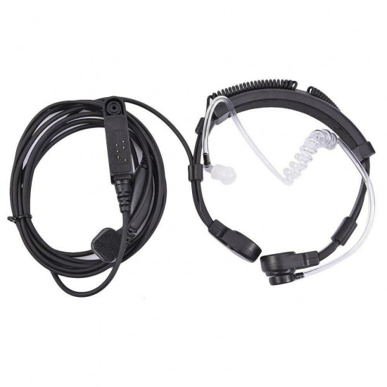 Radio UV-9R Plus BF-9700 BF-A58 Telescopic Throat Vibration Mic Earpiece Headset for UV-XR UV9R GT-3WP Walkie Talkie