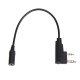 TCK01 2 Pin to 3.5mm Female Phone Audio Earpiece Transfer Cable for Kenwood RT21 RT22 RT24 RT27 H777