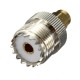 UHF Female SO239 Jack to SMA Male Plug Straight Adapter Connector