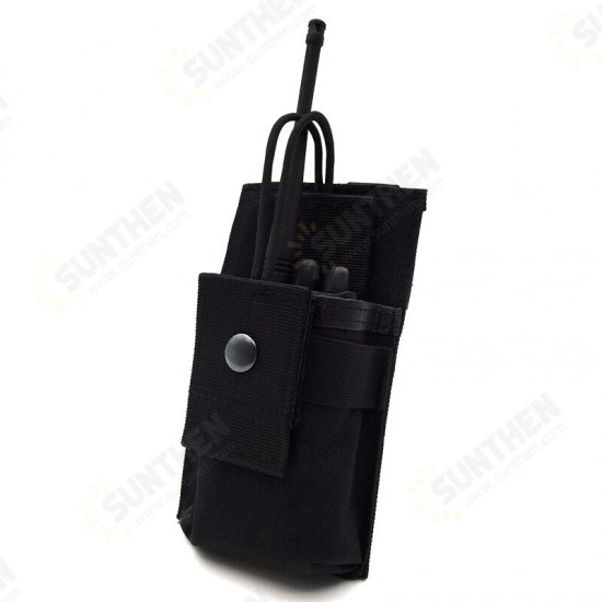 Walkie Talkie Bag Hunting MOLLE System Outdoor Multi-functional Tactical Intercom Package Bag Army Fan Appendage