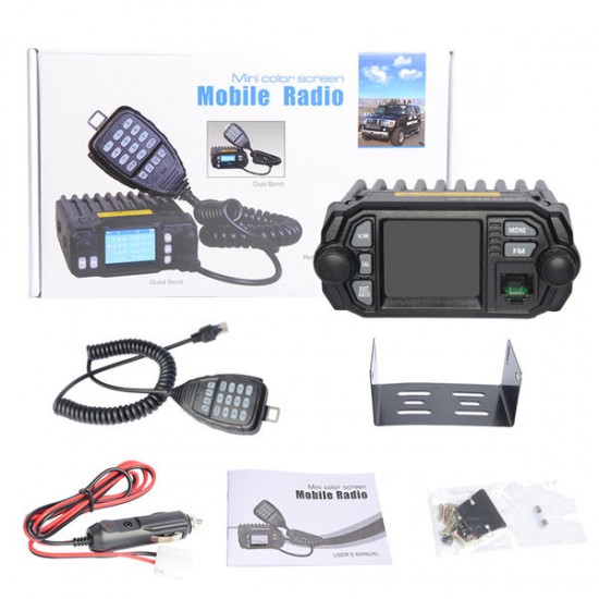 MP380 Mobile Radio VHF 136-174MHz UHF 400-480MHz Car Walkie Talkie CB Ham FM Transceiver
