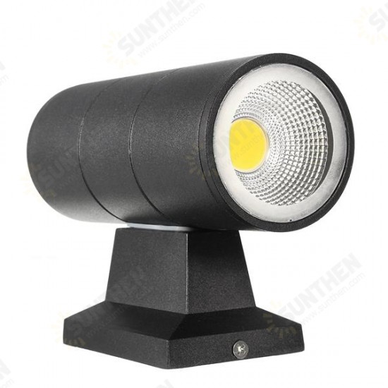 6W Up Down Dual Head COB LED Wall Light Sconce for Indoor Outdoor Waterproof Lamp