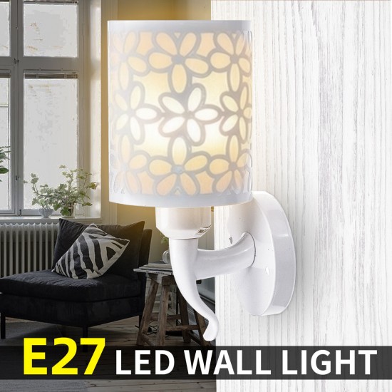 E27 Modern Flower Wall Lamp Bedroom Light Sconce Stair Lighting Fixtures with LED Bulb AC85-265V