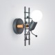 Nordic Wall Lamp Creative Small Man Iron Lights Metal Simple Cartoon Robot Sconce Lamps For Indoor Art Decor Light Without Bulb