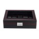 10/12 Slots Carbon Fibre Pattern PU Leather Watch Box Jewellery Display Collection Storage Box