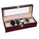 Wooden Watch Box Display Box Jewelry Box Storage Box Six Grid Three Grid