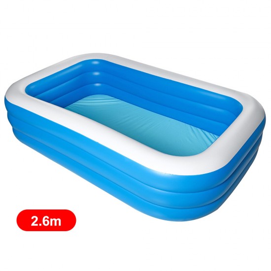 1.5 / 1.8 / 2.1 / 2.6m Children's Inflatable Swimming Pool Baby Paddling Pool Summer Swimming Pool