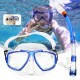 2Pcs/set Tempered Glass Snorkel Goggles Mask Breathing Tube Scuba Swimming Diving Snorkelling Accessories