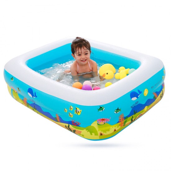 45.3x33.8x13.8'' Inflatable Swimming Pool Family Play Center Swim Baby Kids Child Backyard Garden