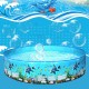 4ft-8ft Family Swimming Pool Garden Outdoor Summer Kids Paddling Pools No Inflation Pool