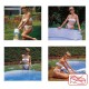 4ft-8ft Family Swimming Pool Garden Outdoor Summer Kids Paddling Pools No Inflation Pool