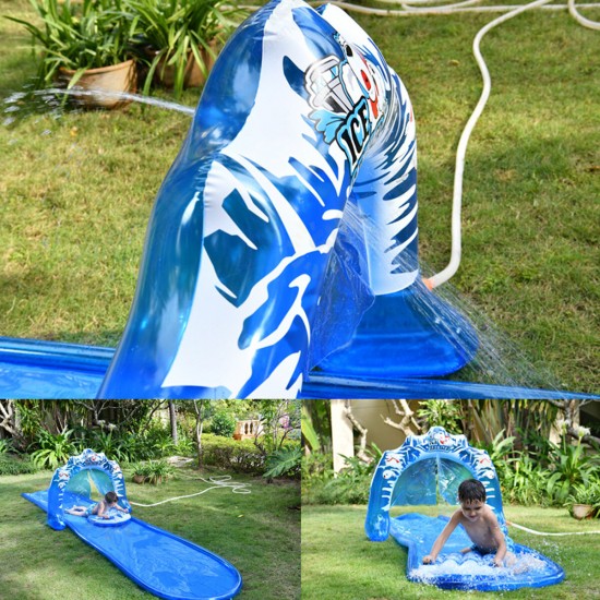 5X1.2m Giant Surf Water Slip Slide Fun Lawn Surf Water Slides Mat Pools For Kids Summer PVC Games Center Backyard Outdoor Children Adult Toys