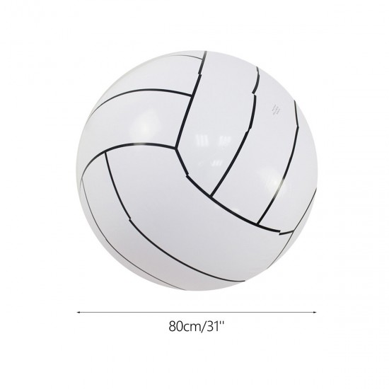 80cm Inflatable Beach Ball Adult Kids Swimming Pool Water Toys Summer Water Sport Play Ball Gift Camping Beach Travel