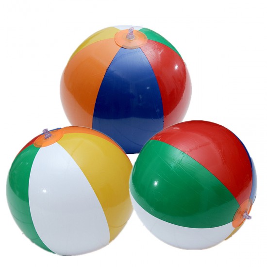 9'' Beach Ball Kids Toys Inflatable Swimming Pools Ball Camping Summer Water Sport Game