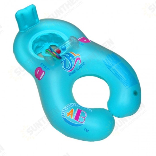 ABC Safe Inflatable Mother And Baby Swim Float Boat Raft Kid's Chair Seat Boat Play Pool Bath Swimming Float Ring