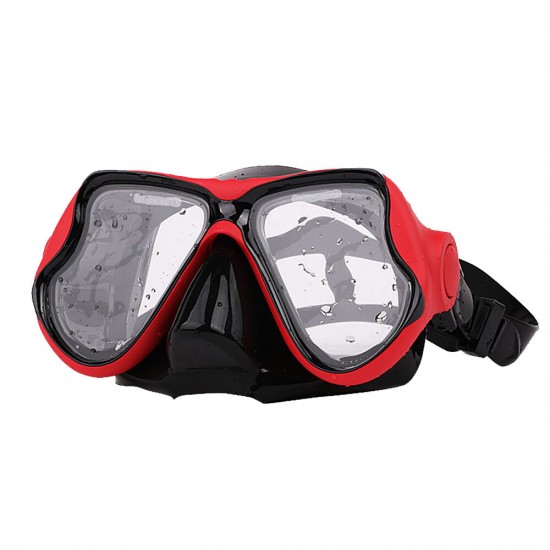 Anti-fog Scuba Snorkeling Camera Diving Mask Tempered Glass Swimming Goggles with Breathing Tube