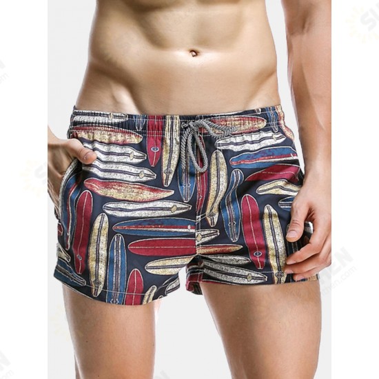 Fashion Hawaiian Printing Quick Dry Breathable Sports Board Shorts for Men