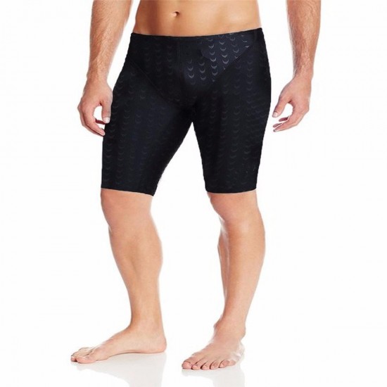 Fina Approved Men Shark Skin Racing Training Swimming Trunks Jammer