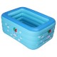 Full-Sized Family Inflatable Swimming Pool Thickened 4-Ring Inflatable Lounge Pool Summer Backyard for Adult Kids Babies Toddler Aults