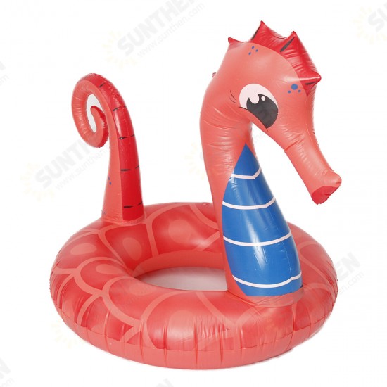 Large Seahorse Inflatable Hippocampus Giant Swimming Pool Ring Floats Bed Water Pool Raft Camping Beach Water Sport Toys Lounge Travel