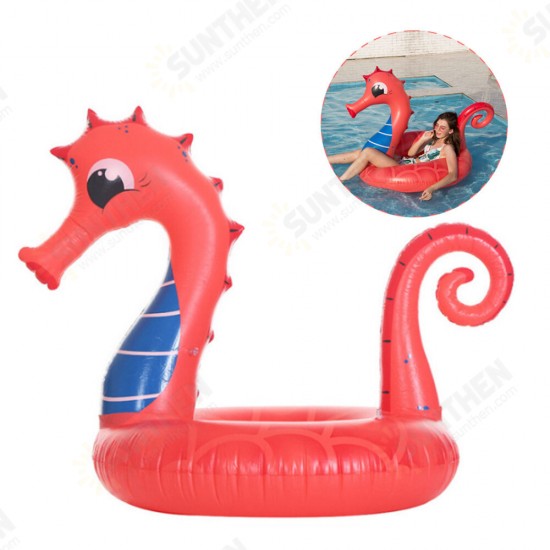 Large Seahorse Inflatable Hippocampus Giant Swimming Pool Ring Floats Bed Water Pool Raft Camping Beach Water Sport Toys Lounge Travel