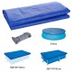 Multifunction Inflatable Swimming Pool Cover Large Size Dustproof Waterproof Square Round Cover Cloth Lip Mat Sunshade Canopy For Outdoor Villa Garden Pool