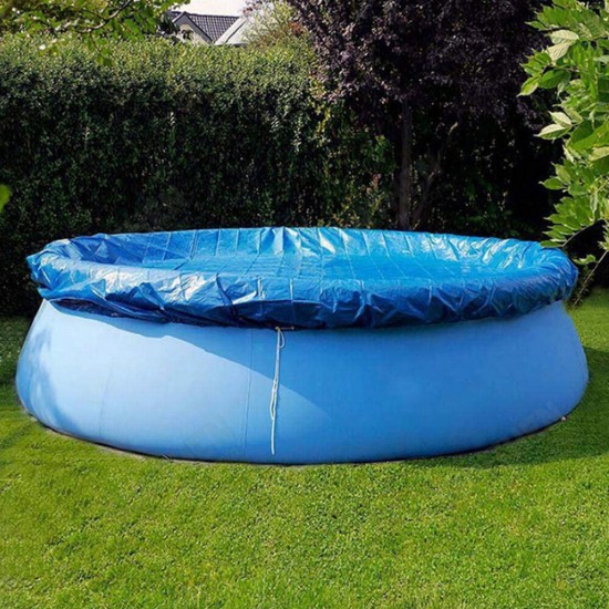 Multifunction Inflatable Swimming Pool Cover Large Size Dustproof Waterproof Square Round Cover Cloth Lip Mat Sunshade Canopy For Outdoor Villa Garden Pool