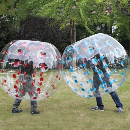 Outdoor Air Bubble Ball 0.8mm PVC 100cm Air Bumper Ball Soccer Body Zorb Ball Swimming Pool Game